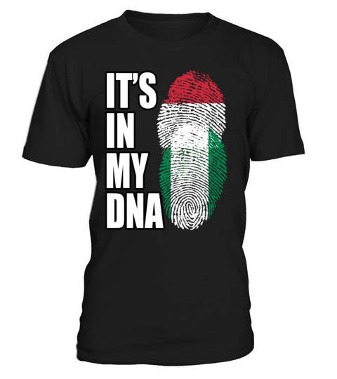 Hungarian And Nigerian Mix Heritage DNA Flag T-Shirt Unisex