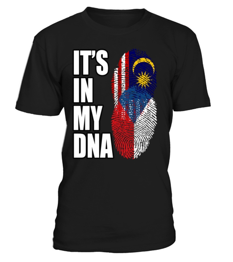 Malaysian And Czech Mix Heritage DNA Flag T-Shirt Unisex