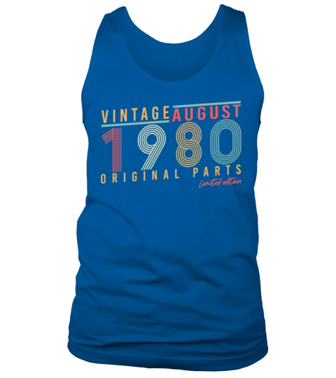August 1980 Limited Edition Tank Top Unisex