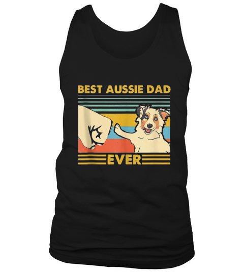 Best Aussie Dad Ever Retro Vintage Sunset Tank Top Unisex