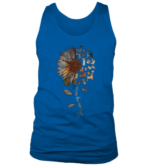 Chihuahua Sunflower You Are My World Dog Lovers Tank Top Unisex