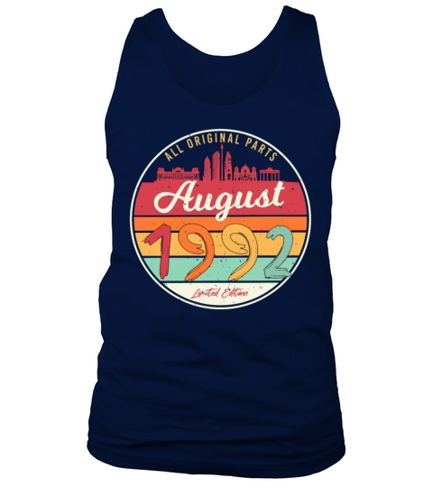 For The Age Of 30 August 1992 Tank Top Unisex