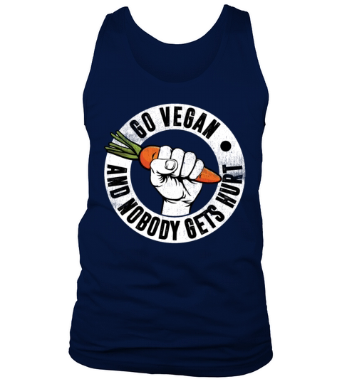 Go Vegan And Nobody Gets Hurt Funny Carrot Tank Top Unisex