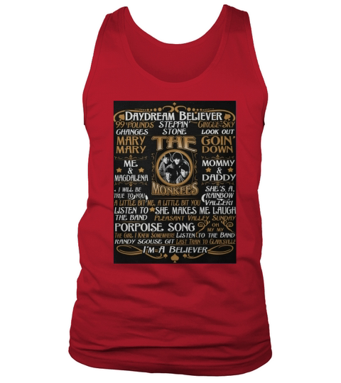 Limited Editon! Must have shirt for The Monkees Fans Tank Top Unisex
