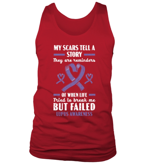 Lupus Awareness Purple Ribbon Autoimmune Disease Tank Top Unisex