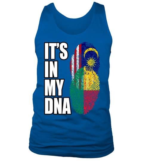 Malaysian And Benin Mix Heritage DNA Flag Tank Top Unisex