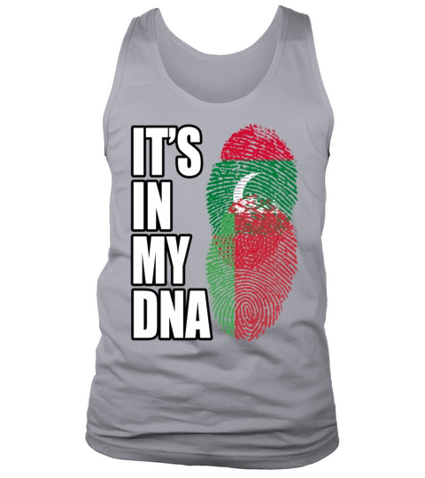 Maldivian And Belarusian Mix Heritage DNA Flag Tank Top Unisex