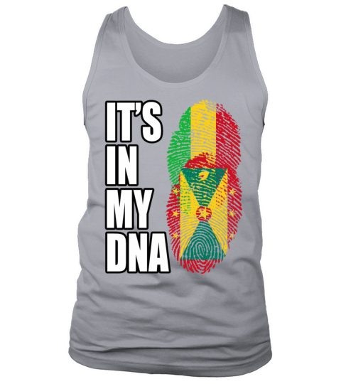 Malian And Grenadian Mix Heritage DNA Flag Tank Top Unisex
