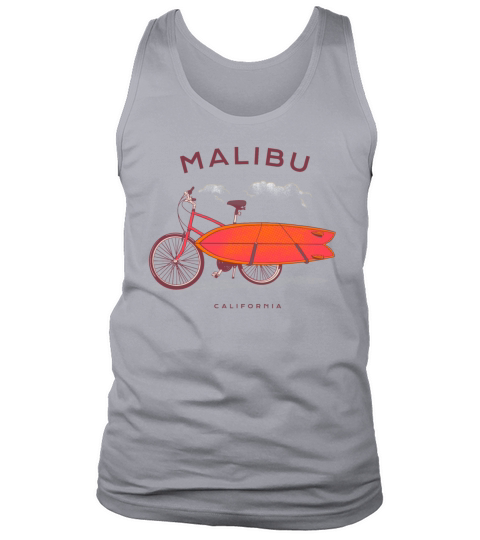 Malibu California Vintage Beach Surfing Tank Top Unisex