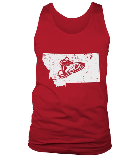Montana Snowmobile Racing Shirt Snowmachine Shirt Tank Top Unisex