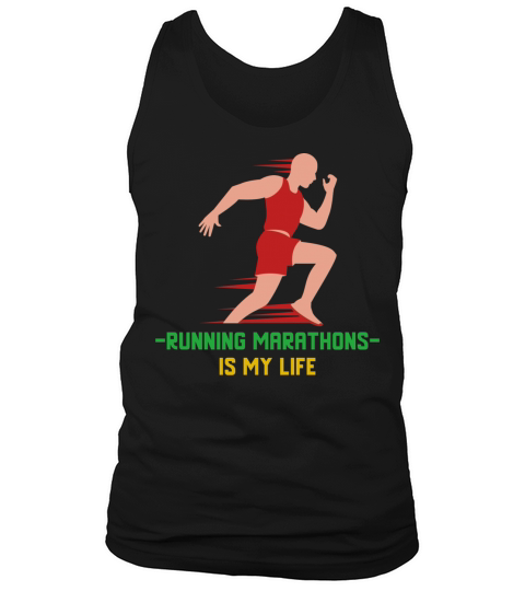 Running marathons is my life Tank Top Unisex