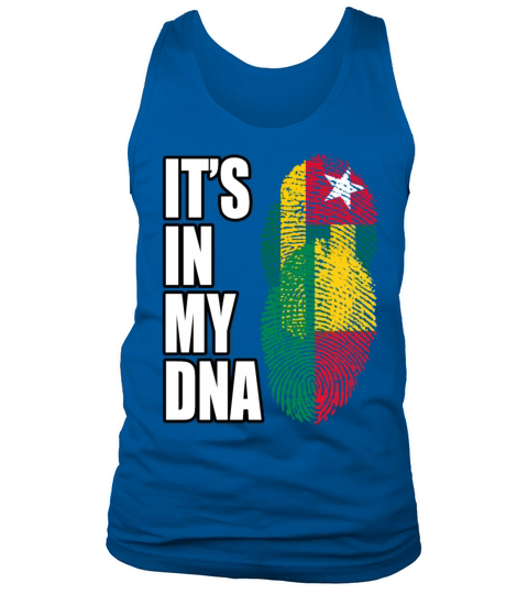 Togolese And Benin Mix Heritage DNA Flag Tank Top Unisex