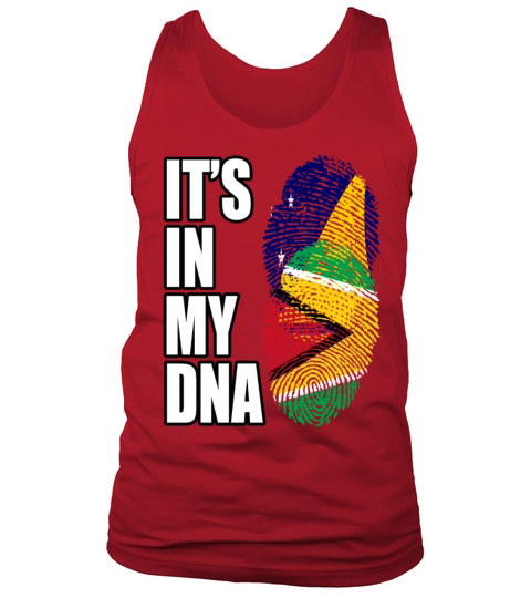 Tokelauan And Guyanese Mix Heritage DNA Flag Tank Top Unisex