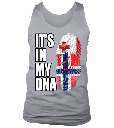 Tongan And Norwegian Mix Heritage DNA Flag Tank Top Unisex