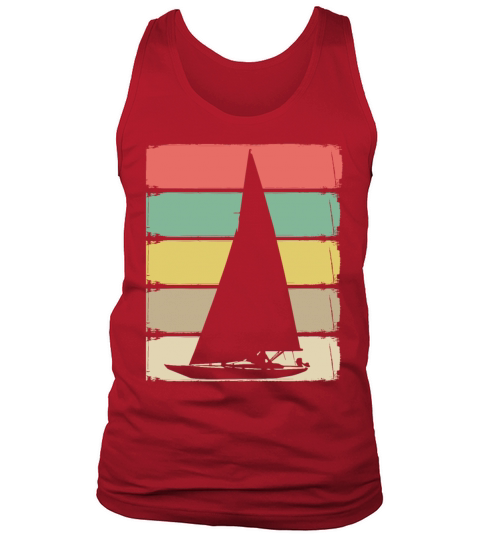 Vintage Sailboat Boat Ship Sailor Yacht Sailing Tank Top Unisex