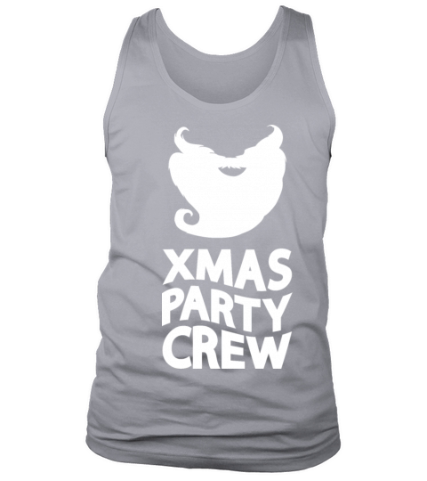 Merry Christmas Xmas Party Crew Santa Claus Beard Holiday Season Tank Top Unisex