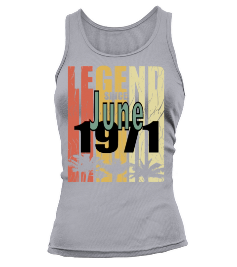 1971 vintage born in June gift Tank top Woman