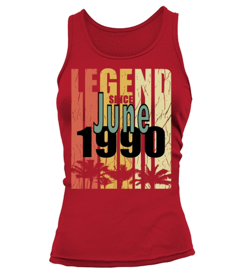 1990 vintage born in June gift Tank top Woman