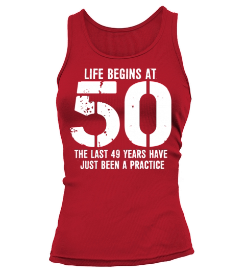 50th Birthday 50 Fifty Fiftieth Age Anniversary Tank top Woman