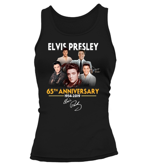 65th anniversary Elvis Presley 1954 2019 signature shirt Tank top Woman