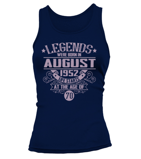 70th Birthday August 1952 Gift Idea Tank top Woman