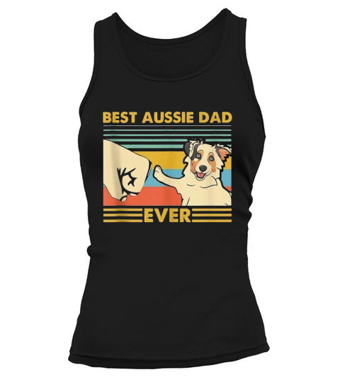 Best Aussie Dad Ever Retro Vintage Sunset Tank top Woman
