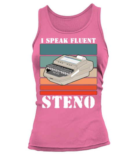 Court Reporter Vintage Stenographer Art Tank top Woman