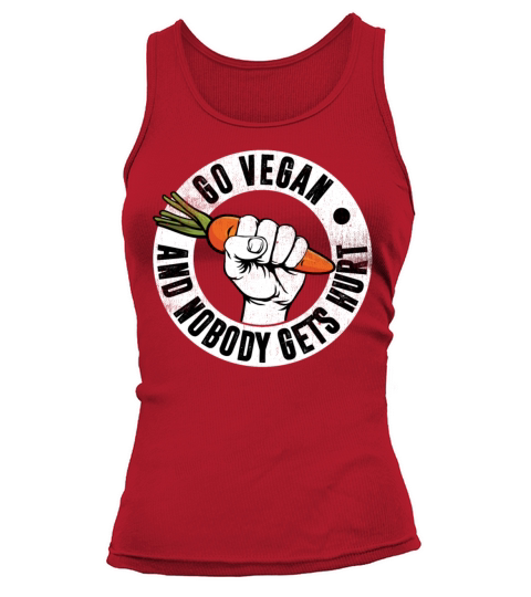 Go Vegan And Nobody Gets Hurt Funny Carrot Tank top Woman