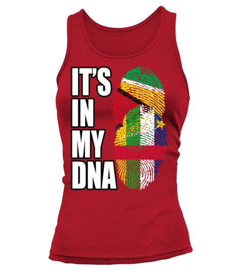 Guyanese And Central African Mix Heritage DNA Flag Tank top Woman
