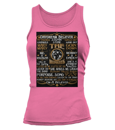 Limited Editon! Must have shirt for The Monkees Fans Tank top Woman