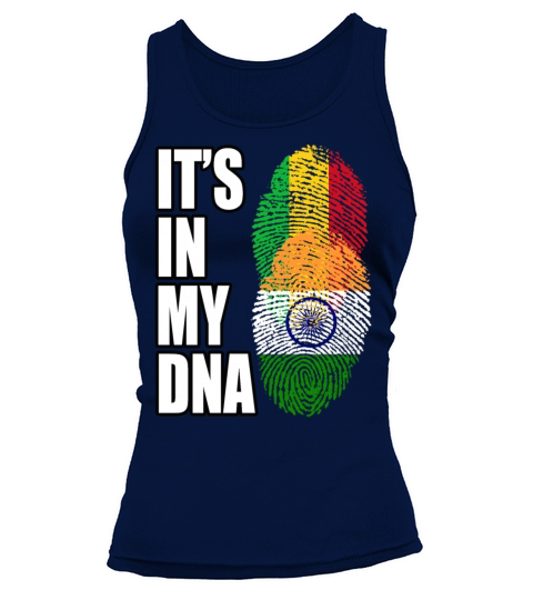 Malian And Indian Mix Heritage DNA Flag Tank top Woman