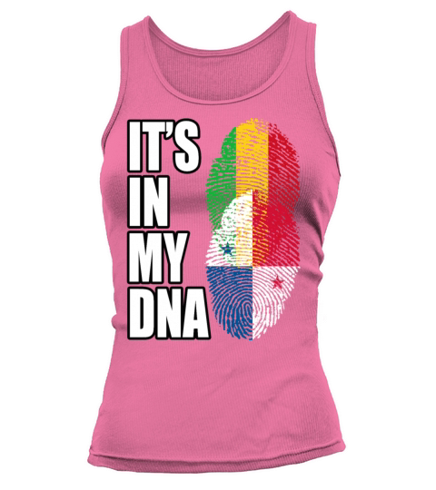 Malian And Panamanian Mix Heritage DNA Flag Tank top Woman
