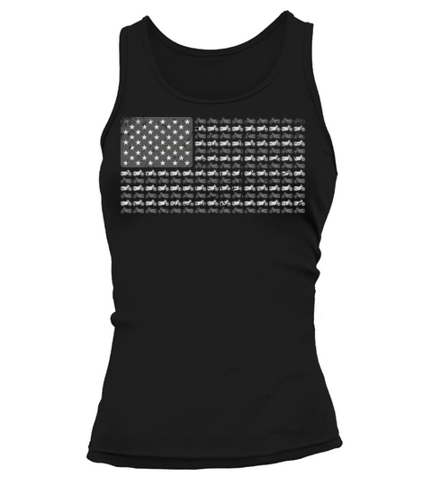Motorbike USA Flag 4th of July Vintage Motorcycles Tank top Woman