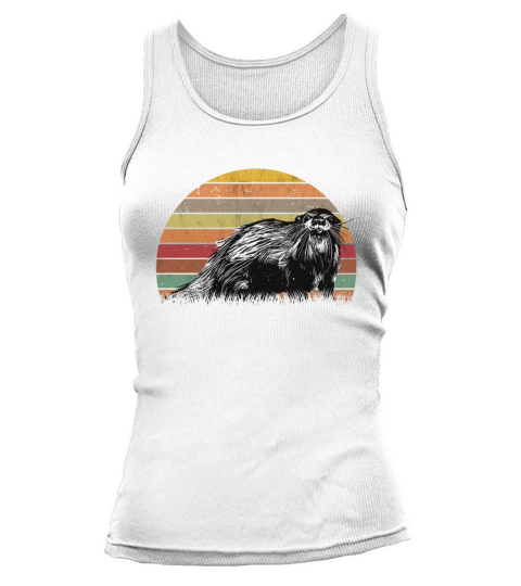 Otter Retro Vintage Sea Tank top Woman