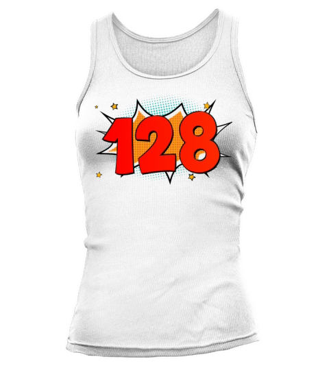 Popart 128 one hundred twenty eight vintage Tank top Woman