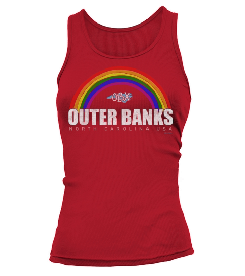 Rainbow Outer Banks OBX North Carolina USA Vintage Tank top Woman