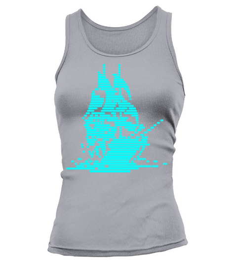 Sailing Ship Glitch Tank top Woman