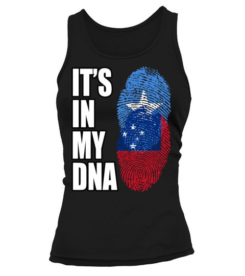 Somali And Samoan Vintage Heritage DNA Flag Tank top Woman