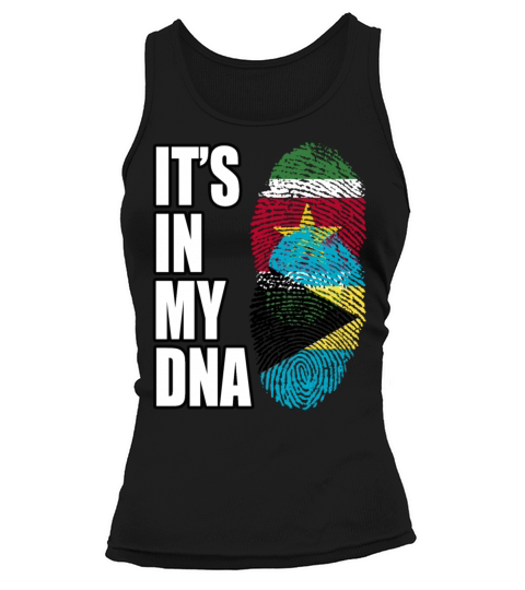 Surinamese And Bahamian Vintage Heritage DNA Flag Tank top Woman