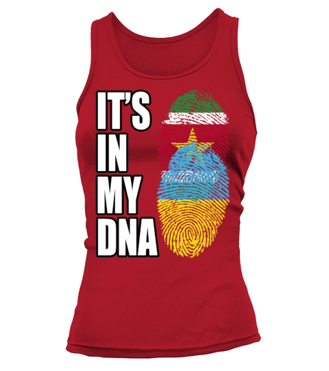 Surinamese And Ukrainian Vintage Heritage DNA Flag Tank top Woman