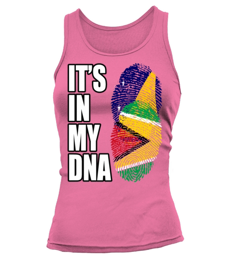 Tokelauan And Guyanese Mix Heritage DNA Flag Tank top Woman