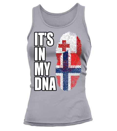 Tongan And Norwegian Mix Heritage DNA Flag Tank top Woman