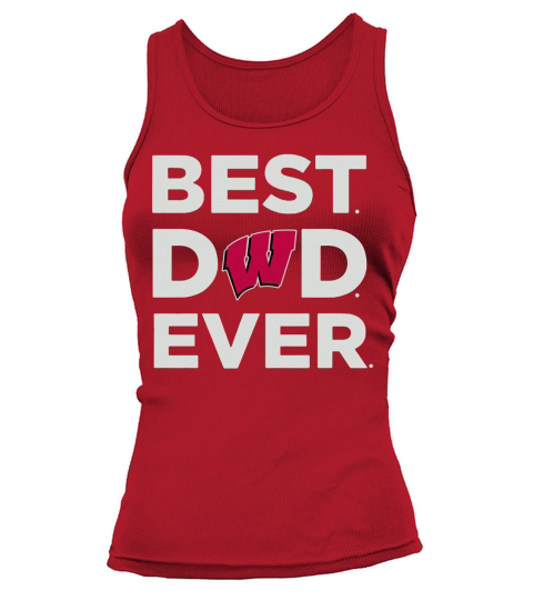 Wisconsin Badgers_Best Dad Ever Tank top Woman