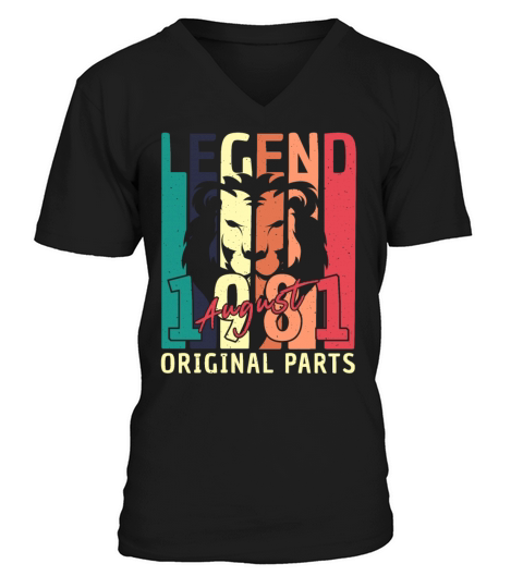 1981 August Vintage V-Neck T-shirt