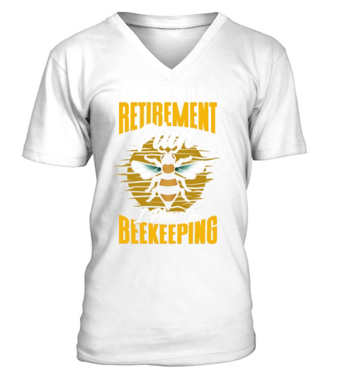 Beekeeping Apiculturist Bee Support Beekeeper V-Neck T-shirt