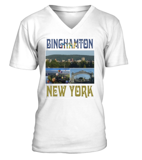 Binghamton-New York V-Neck T-shirt