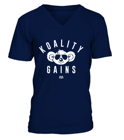 Calum von moger motivational koality gains shirt shirt V-Neck T-shirt