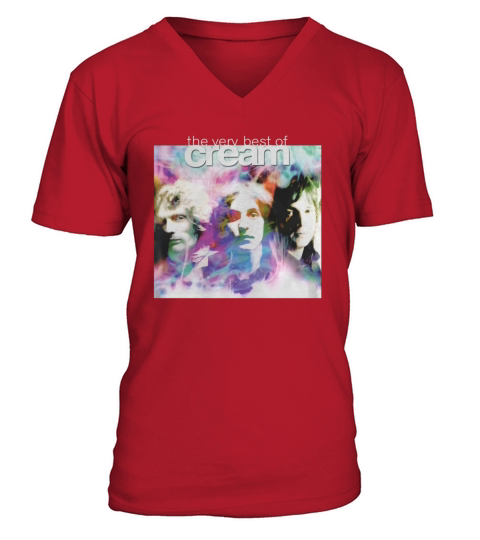 Cream Band Tshirt V-Neck T-shirt