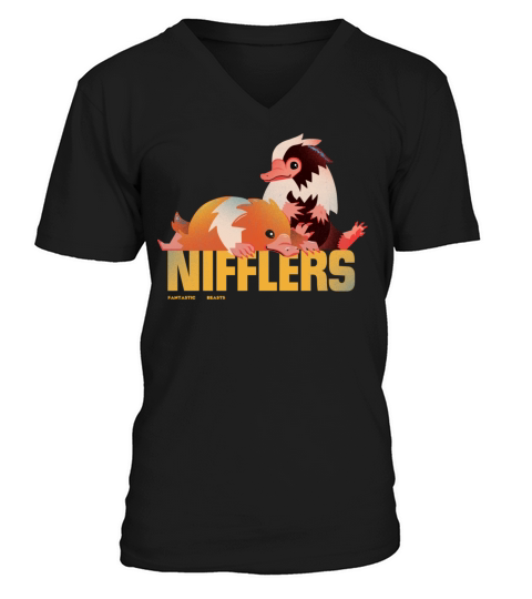 Fantastic Beasts 3 Baby Nifflers V-Neck T-shirt