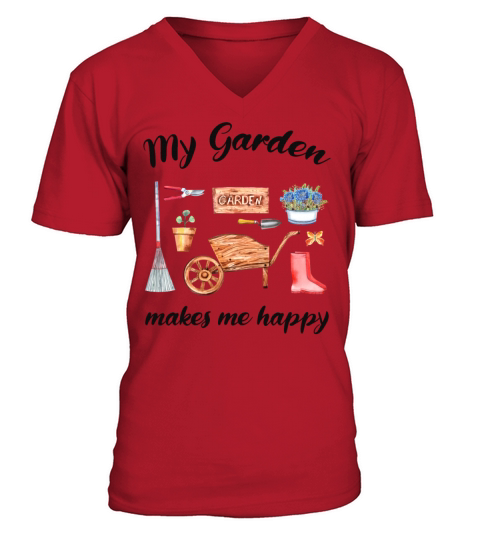 Garden Quote Hobby Gardener Gift Idea V-Neck T-shirt